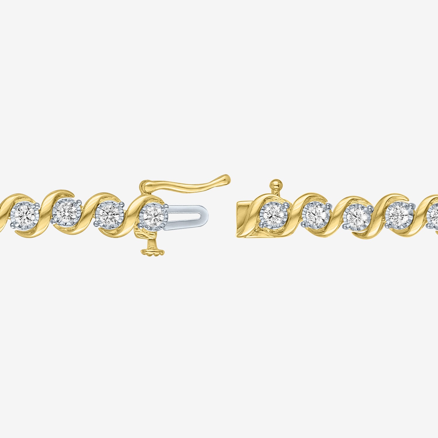 G-H / Si1-Si2) Womens 2 CT. T.W. Lab Grown White Diamond Sterling Silver Inch Tennis Bracelet