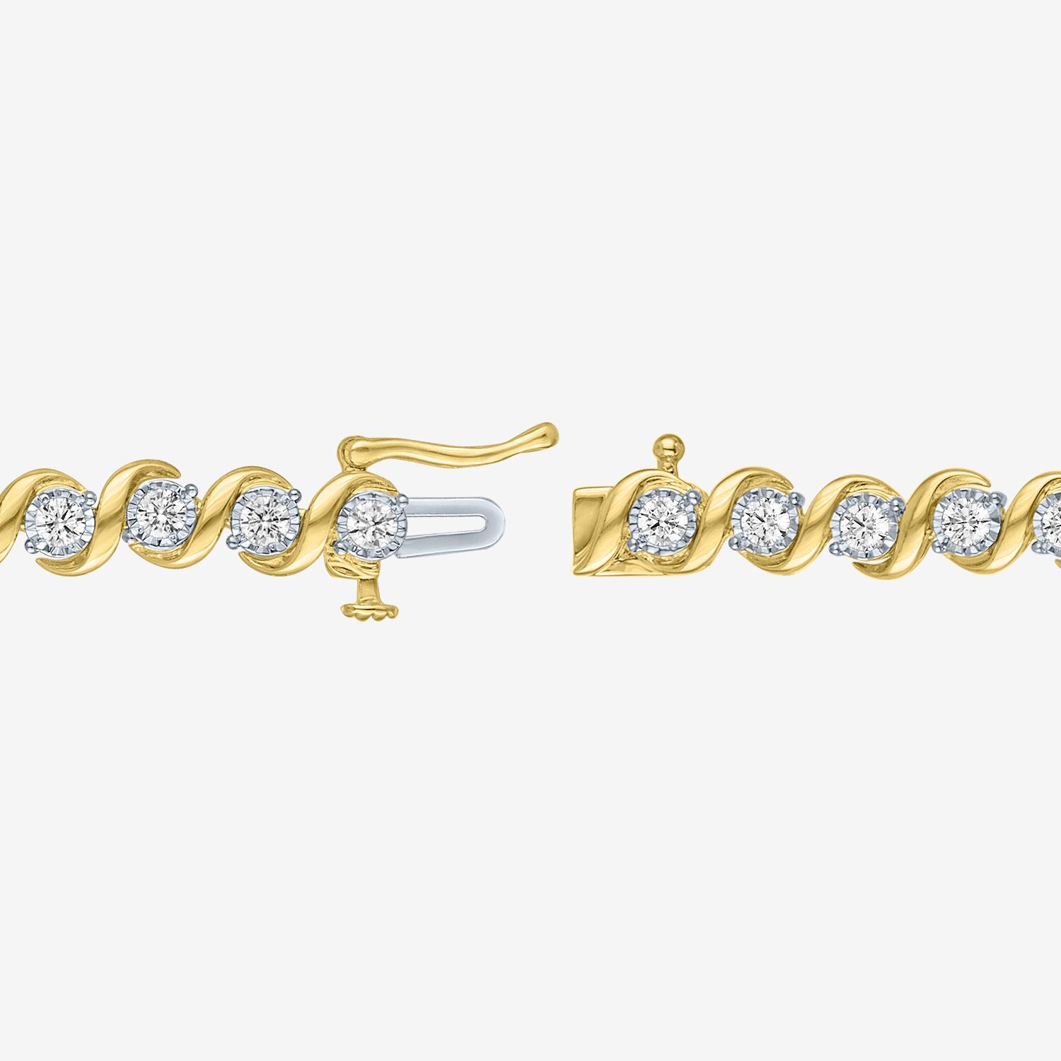 G-H / Si1-Si2) Womens 2 CT. T.W. Lab Grown White Diamond Sterling Silver Inch Tennis Bracelet