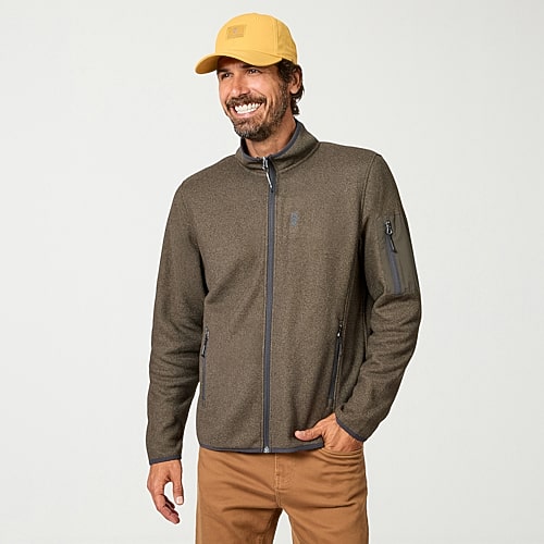 Free Country Mens Fleece Lightweight Jacket, Xx-large, Brown