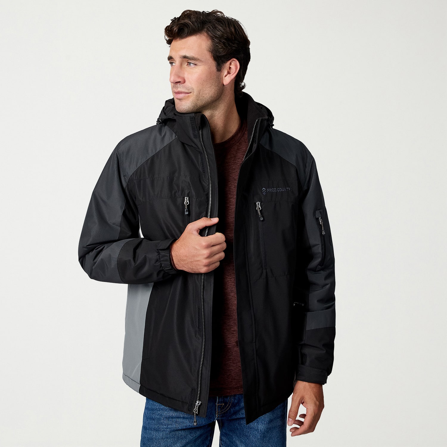 Free Country Mens Water Resistant Midweight Work Jacket