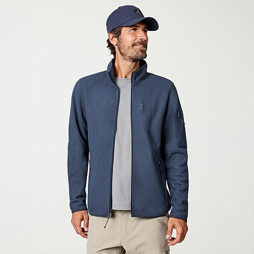 Free Country Mens Fleece Lightweight Jacket, Xx-large, Blue