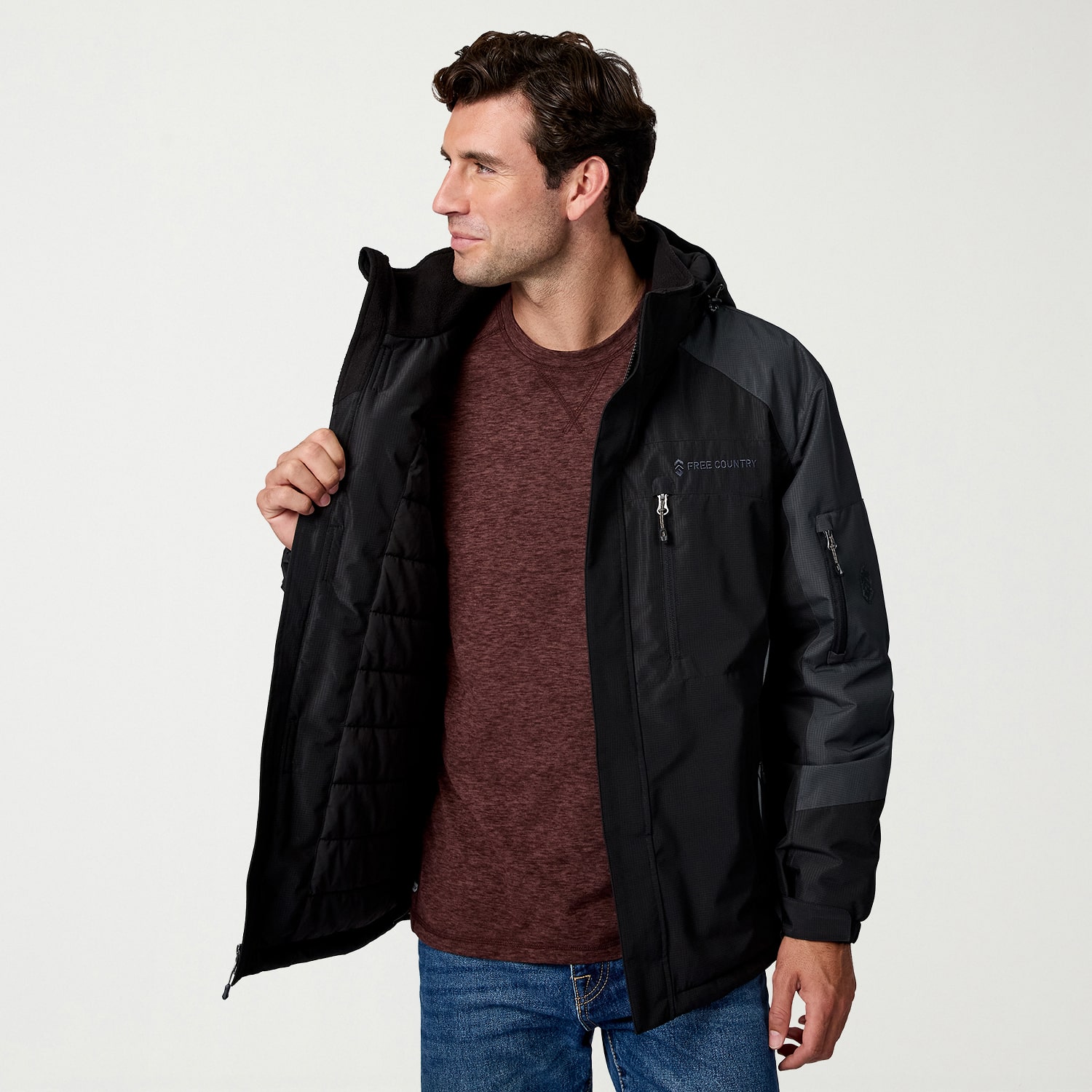 Free Country Mens Water Resistant Midweight Work Jacket