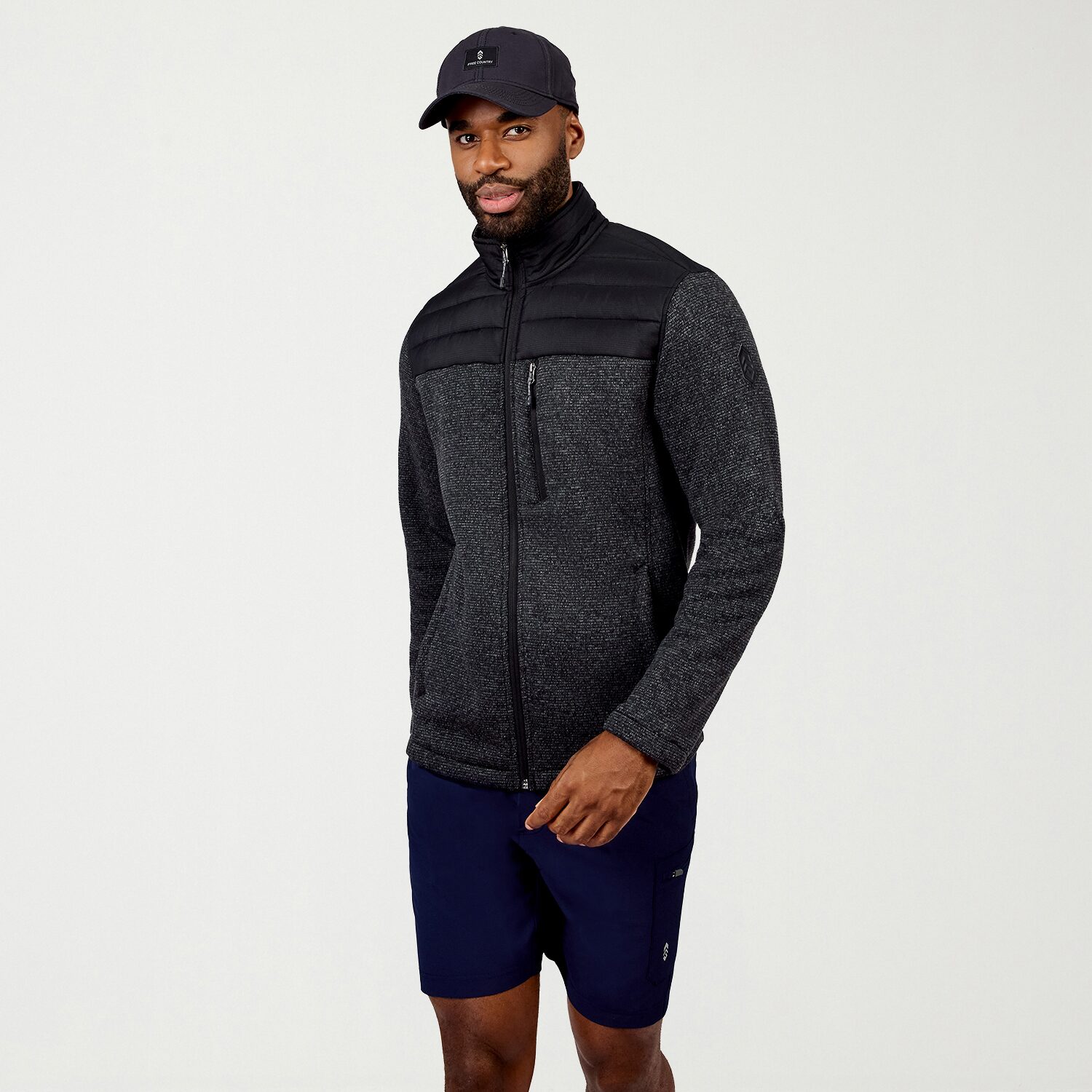 Free Country Mens Fleece Lightweight Jacket