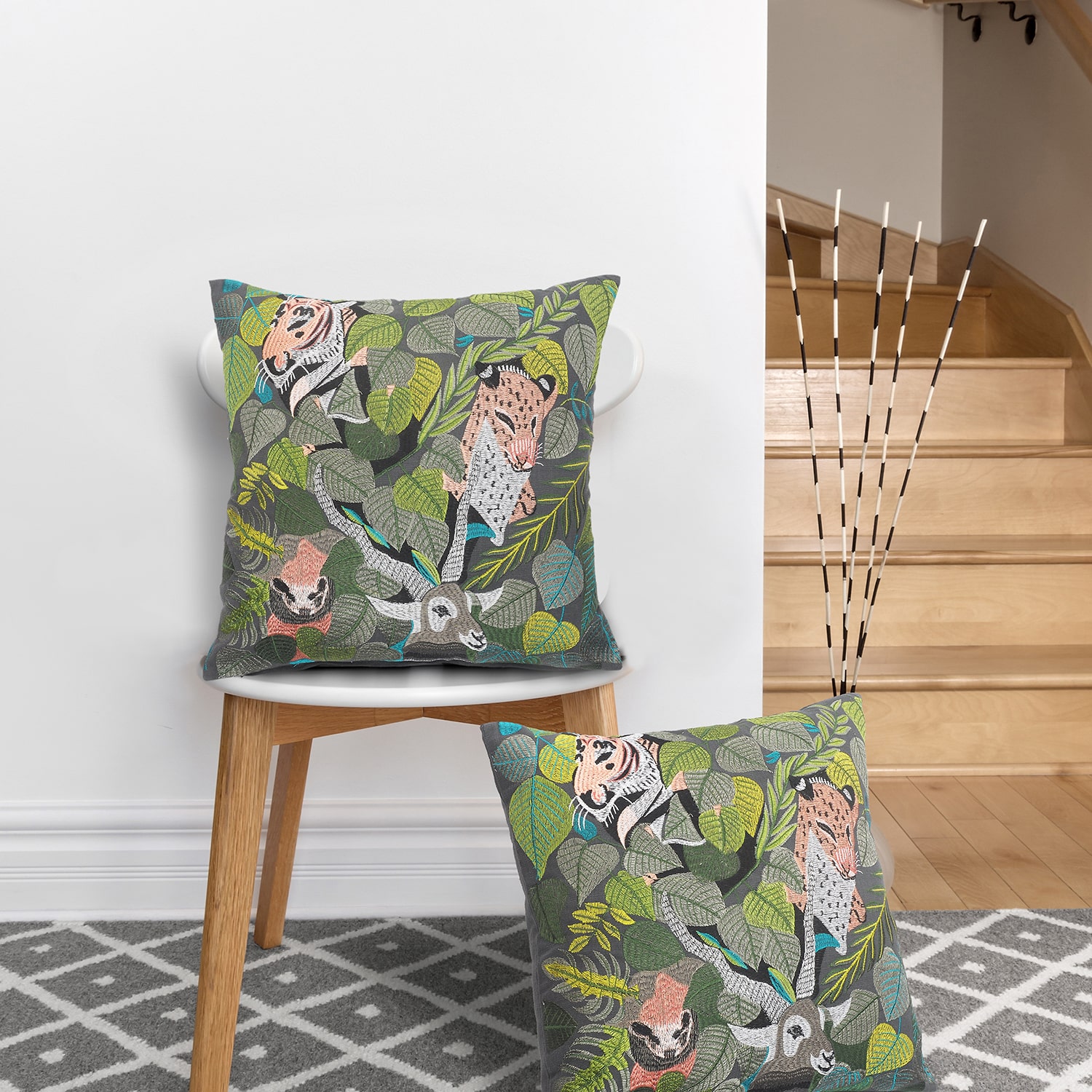 LR Home Luke Square Throw Pillow