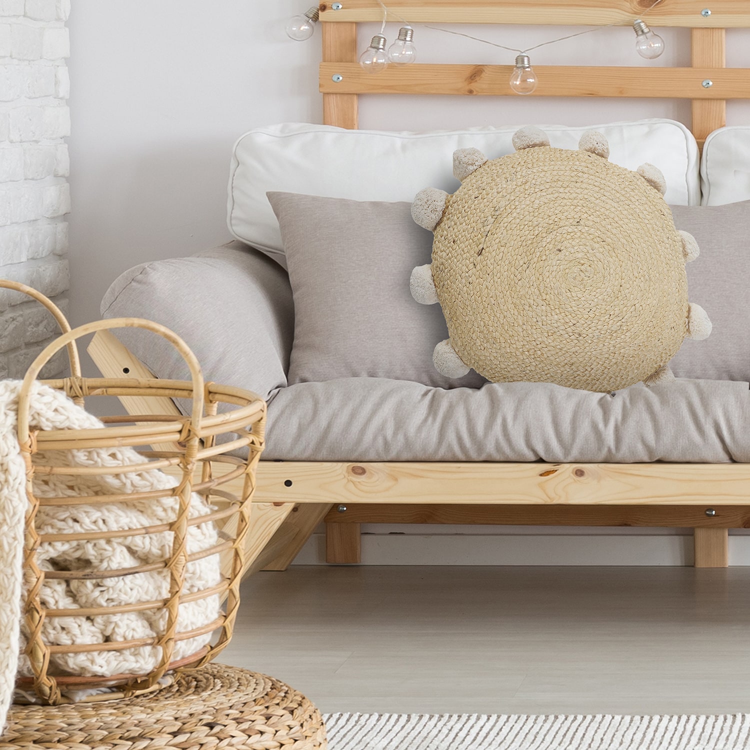 LR Home Kai Round Throw Pillow