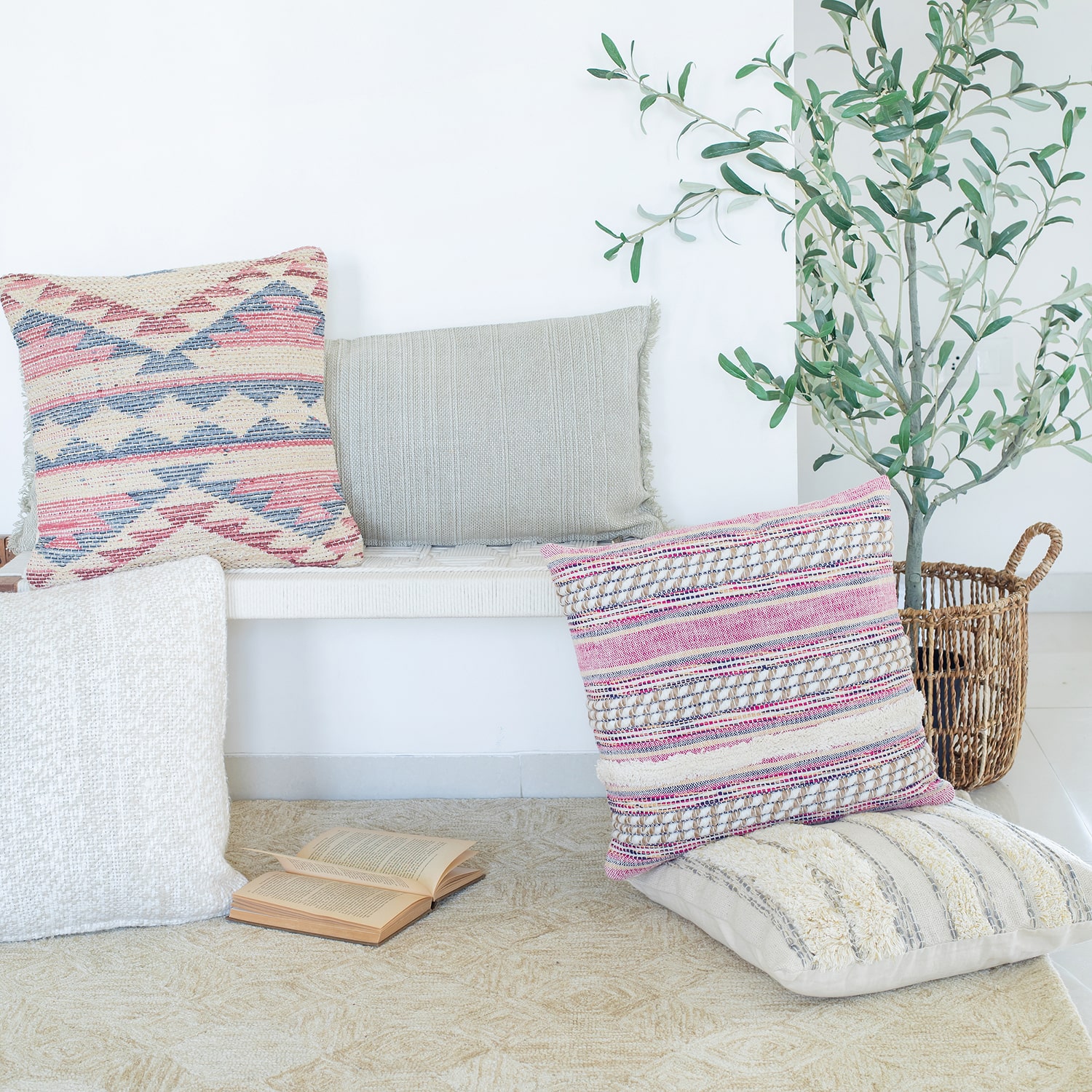 LR Home Jude 2-pc. Multi-Pack Square Throw Pillow