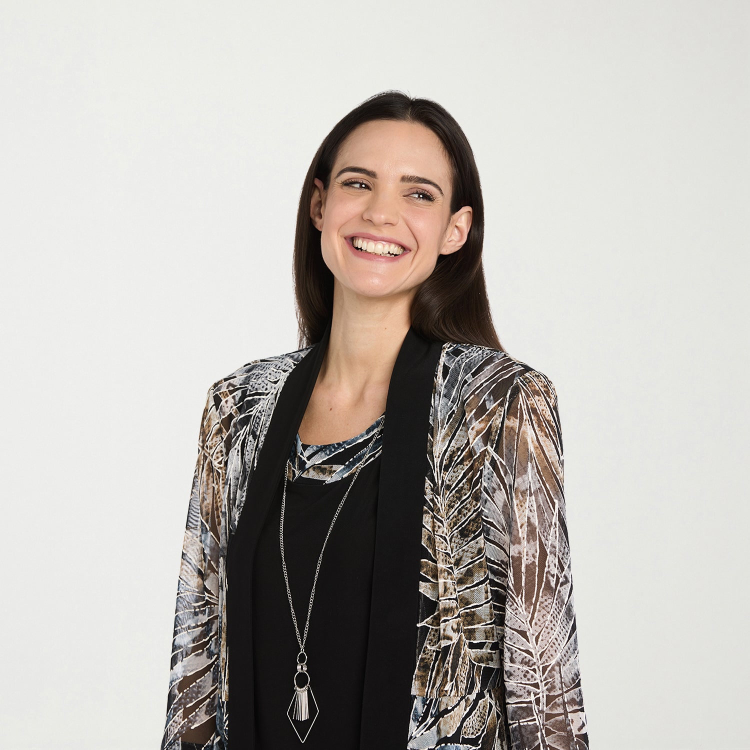 R & M Richards Womens Jacket Dress With Removable Necklace