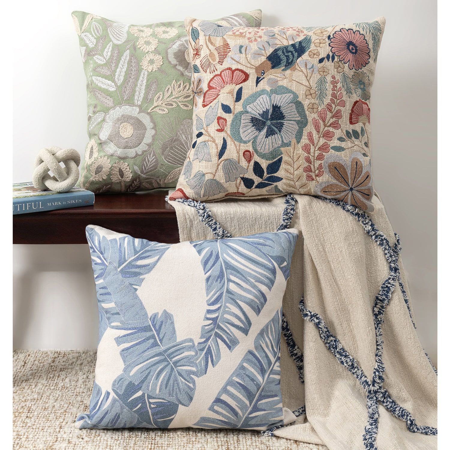 LR Home Nash Square Throw Pillow
