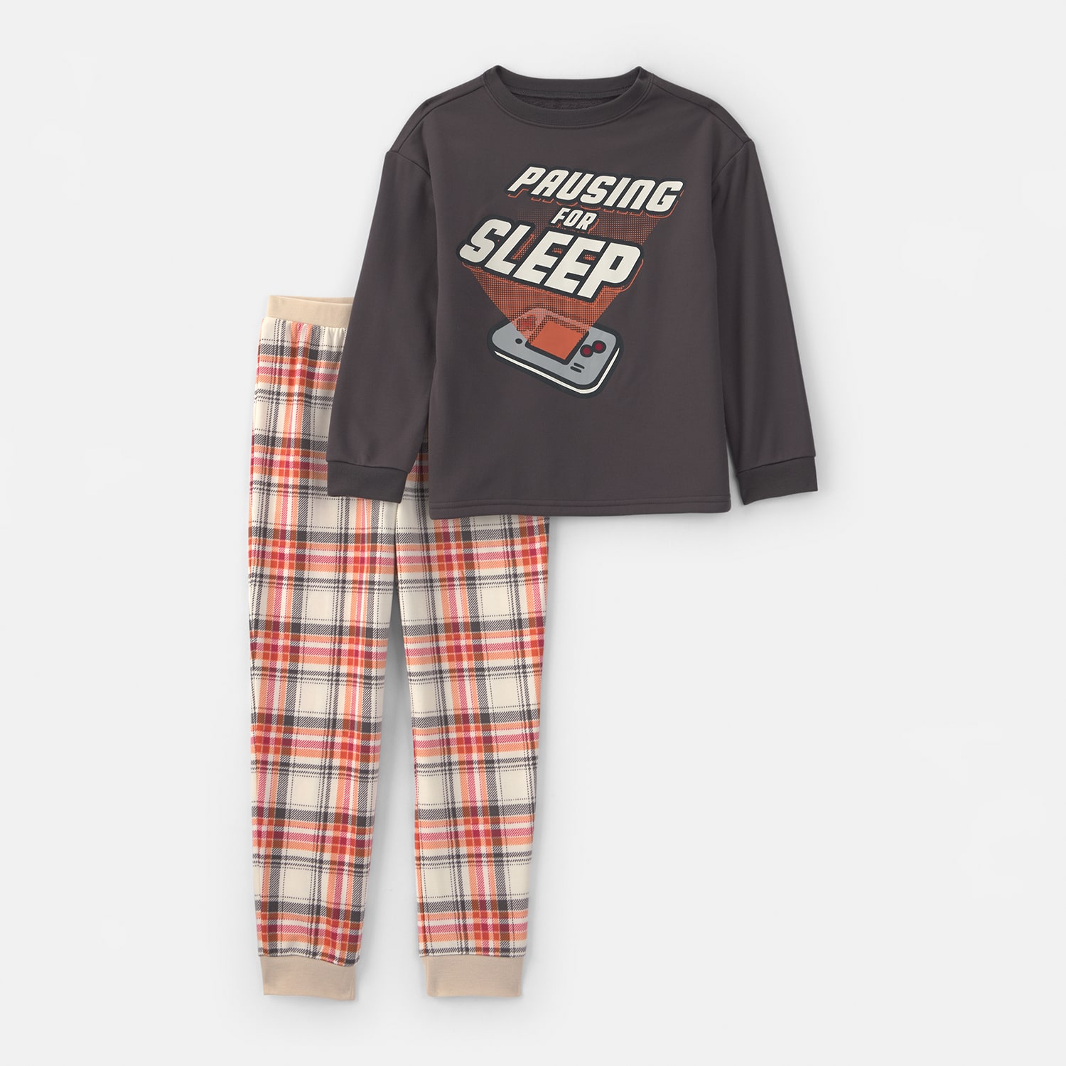 Carter's Little & Big Kid Boys Fleece Crew Neck Long Sleeve 2-pc. Pajama Set