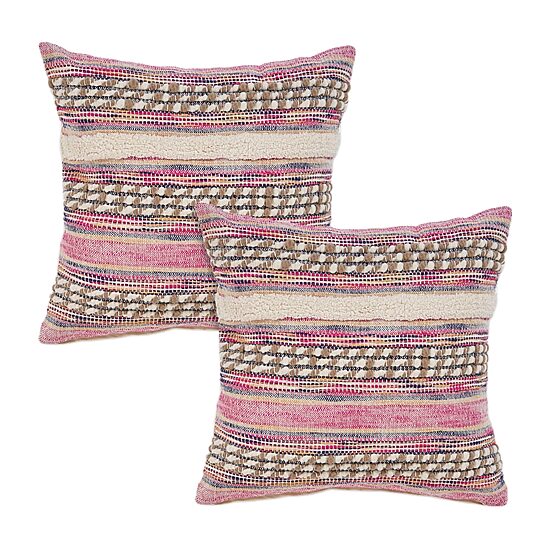 LR Home Jude 2-pc. Multi-Pack Square Throw Pillow
