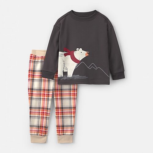 Carter's Toddler Boys Fleece Crew Neck Long Sleeve 2-pc. Pajama Set, 4t, Blue