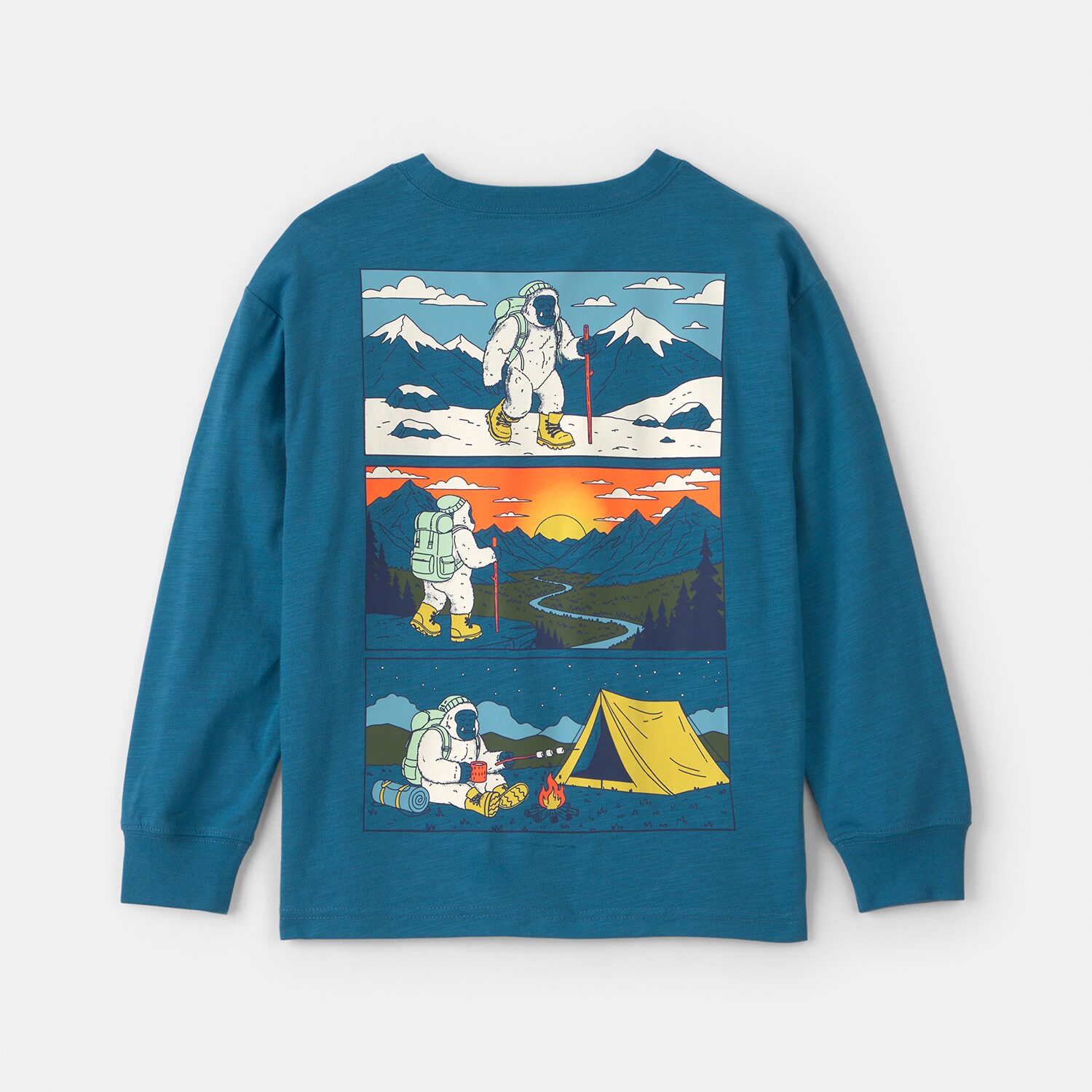 Carter's Little & Big Kid Boys Round Neck Long Sleeve T-Shirt