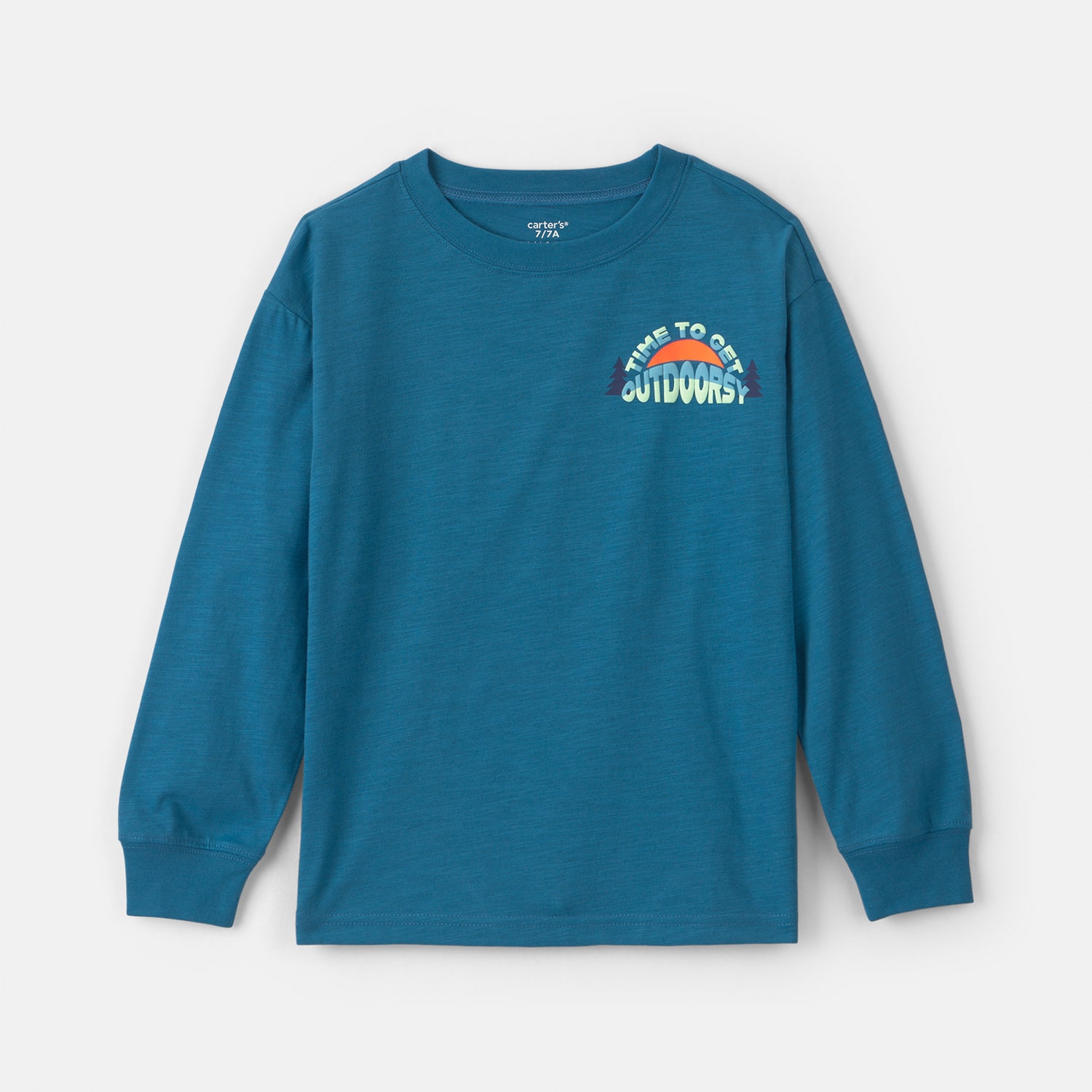 Carter's Little & Big Kid Boys Round Neck Long Sleeve T-Shirt