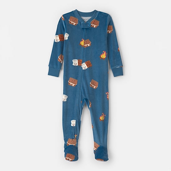 Carter's Dreamplush Toddler Boys Footed Long Sleeve Footed Pajamas