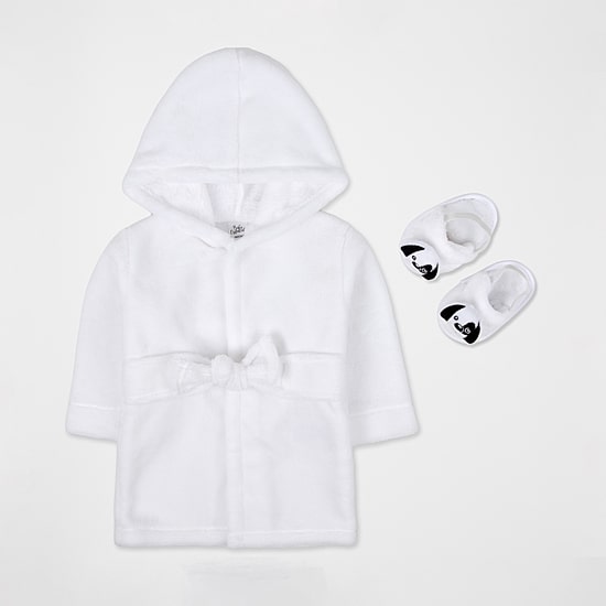 Baby Essentials Toddler Unisex Knee Length Long Sleeve Robe