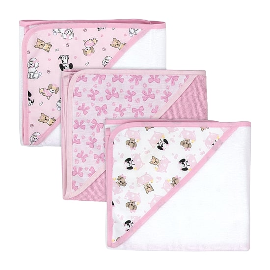 Baby Essentials 6 Pack Bath Towel Set