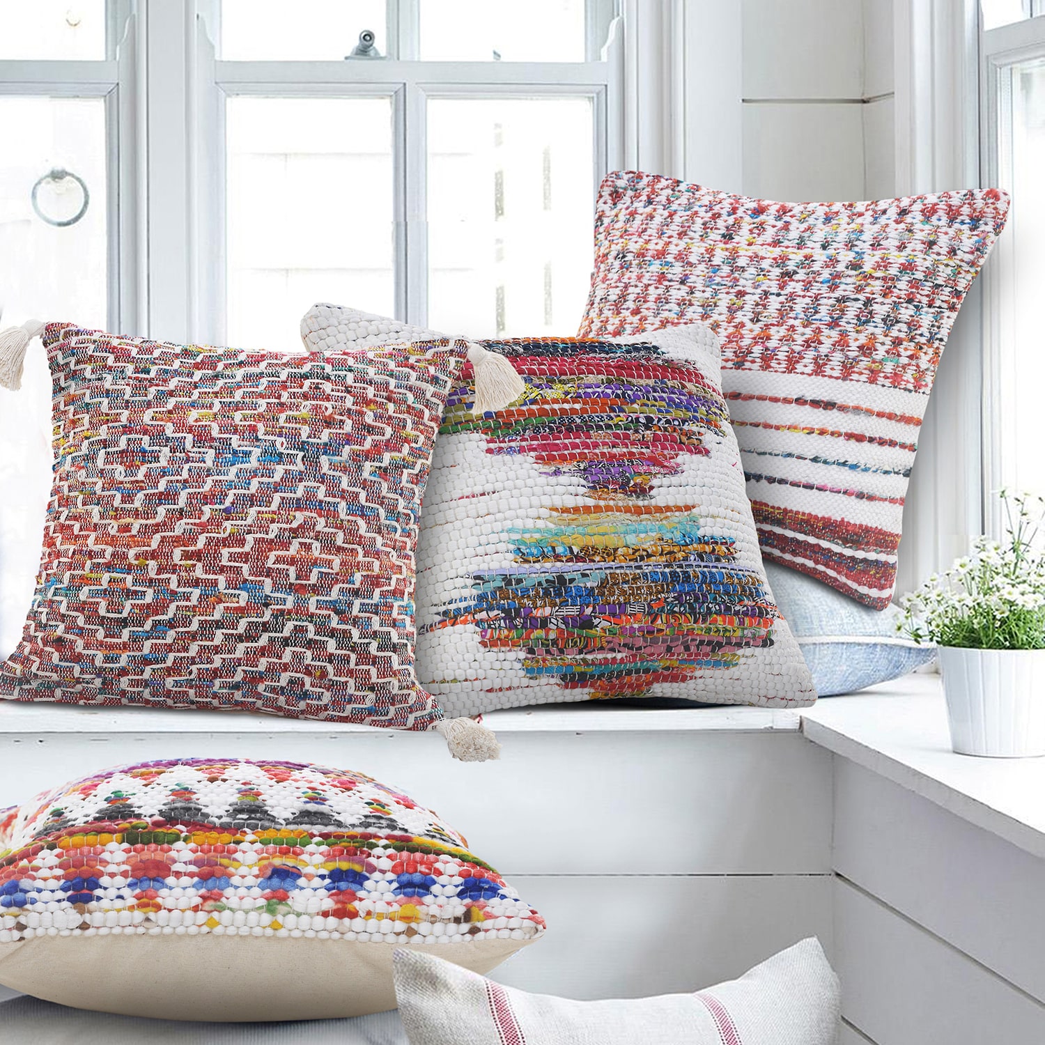 LR Home Rome Square Throw Pillow