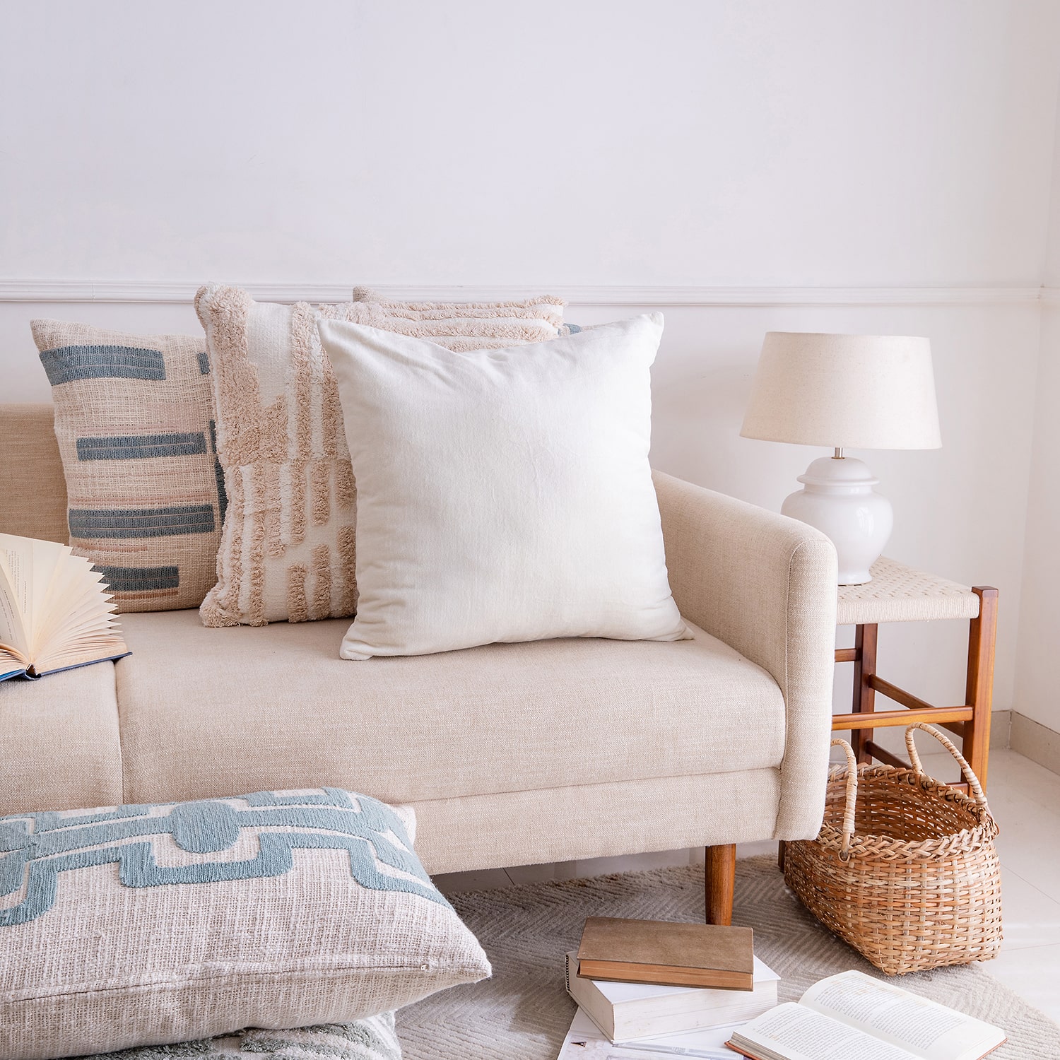 LR Home Max Square Throw Pillow