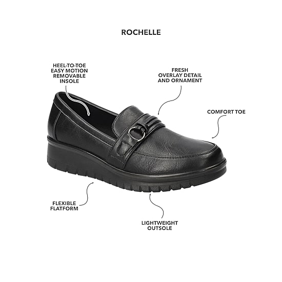 Easy Street Rochelle Womens Round Closed Toe Slip-On Shoe