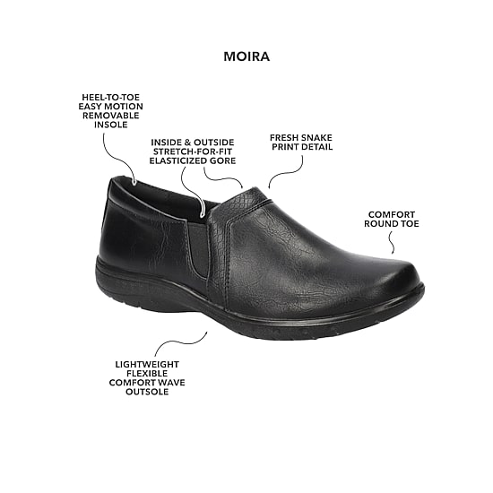 Easy Street Moira Womens Round Closed Toe Slip-On Shoe