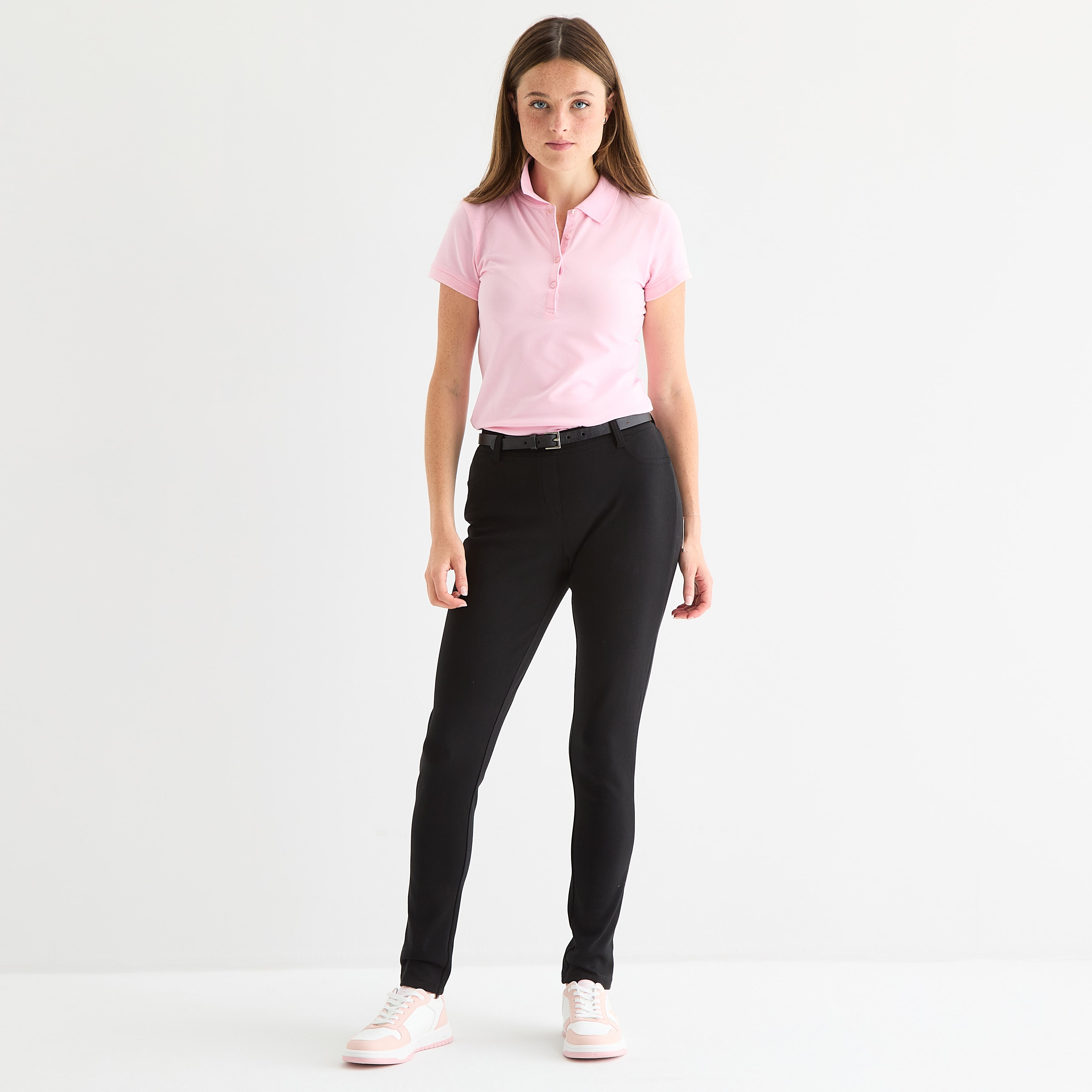 IZOD Womens Juniors Skinny Mid Rise Flat Front Pant