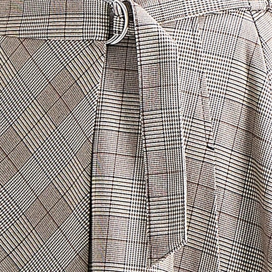 Liz Claiborne Plaid Womens Midi Wrap Skirt