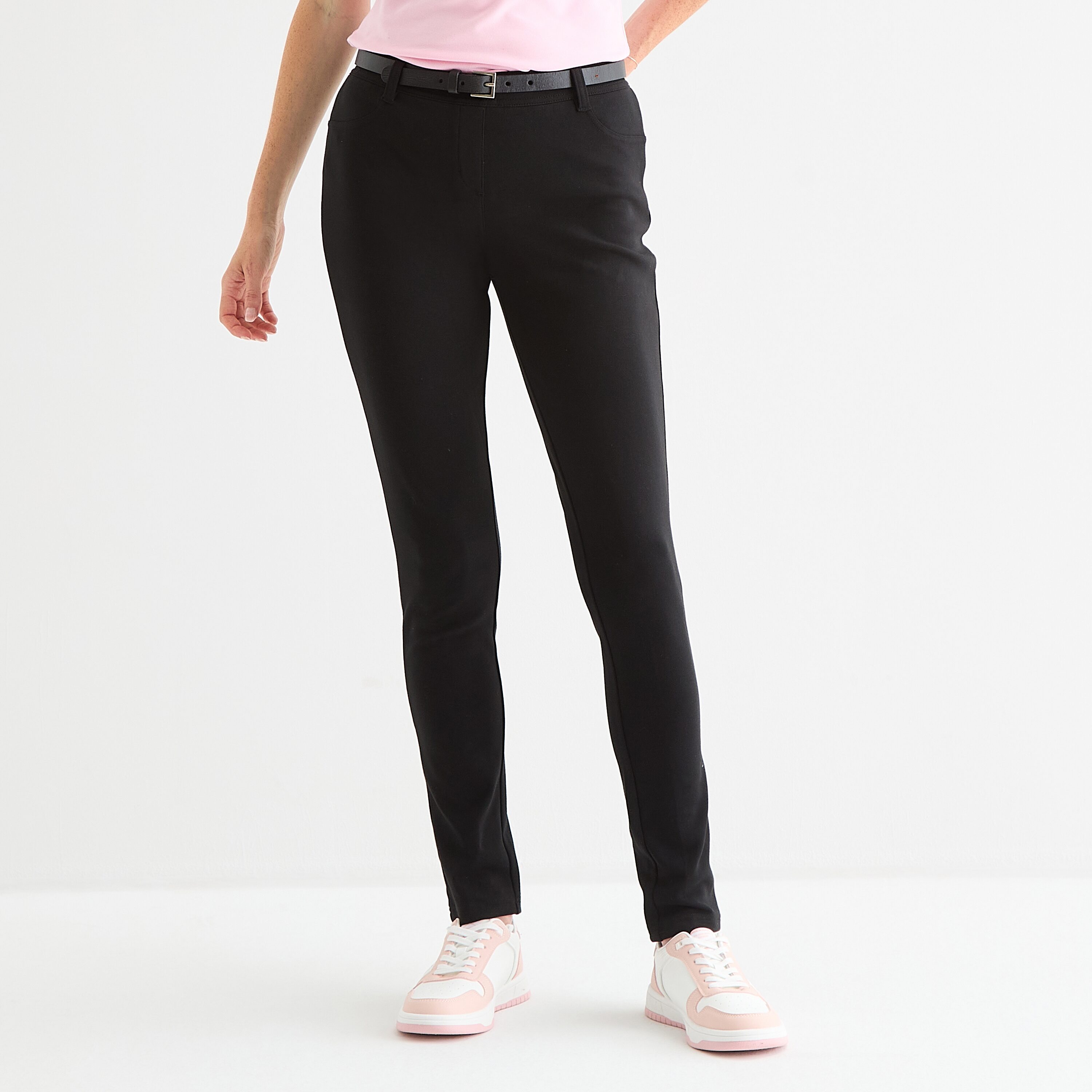 IZOD Womens Juniors Skinny Mid Rise Flat Front Pant