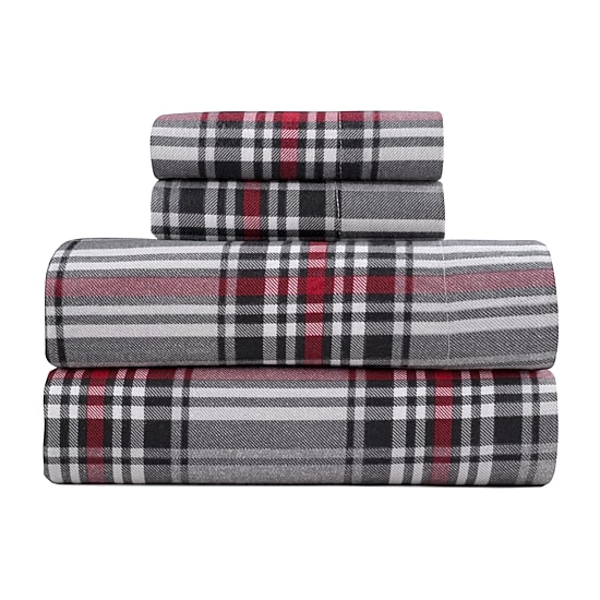 Kathy Ireland Turkish Cotton Flannel Deep Pocket Sheet Set