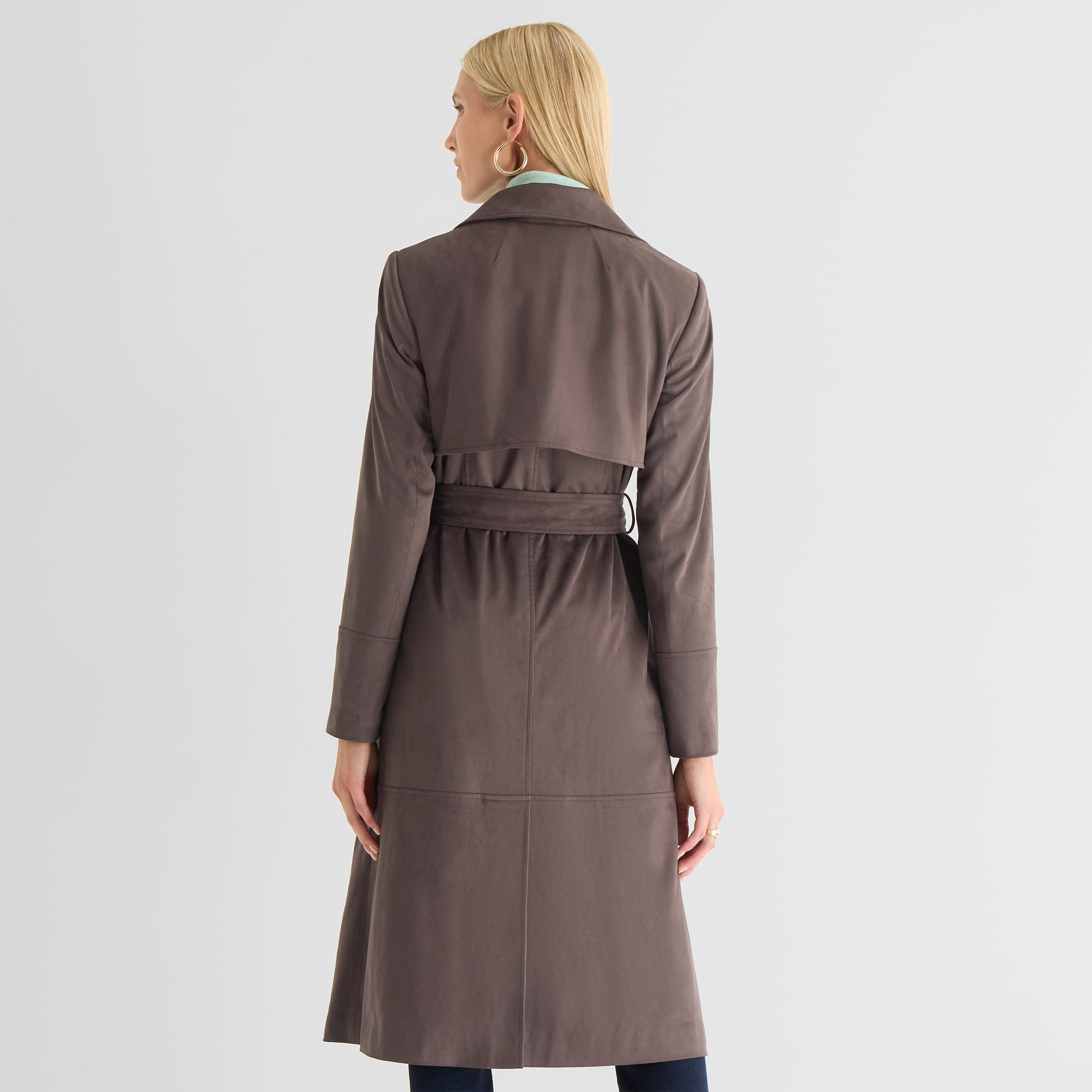 Worthington Womens Midweight Trench Coat