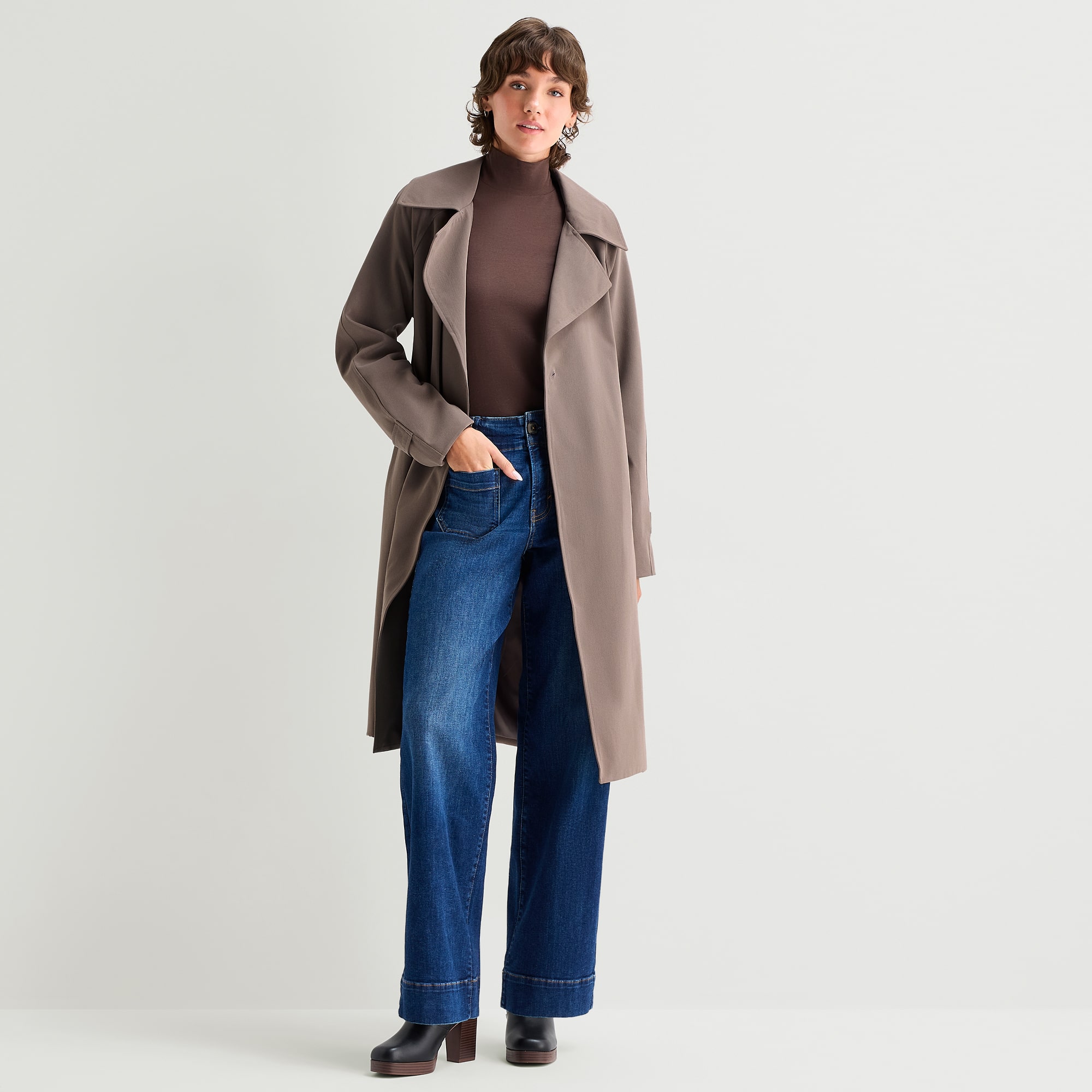 A.N.A Womens Trench Coat