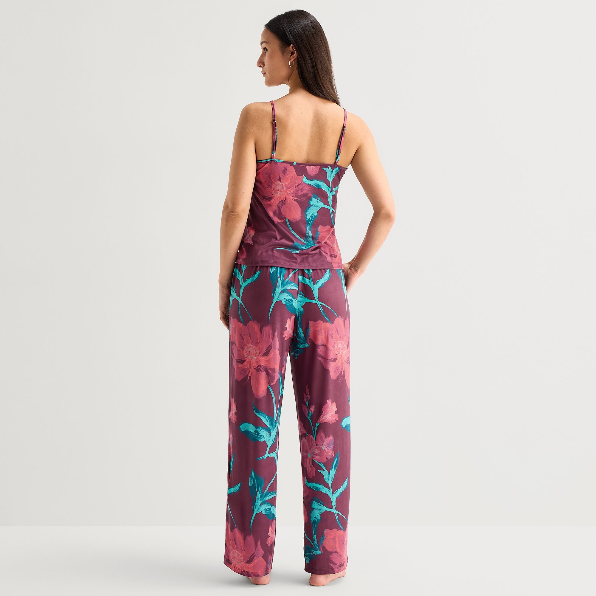 Ambrielle Womens V-Neck Sleeveless 2-pc. Pajama Set
