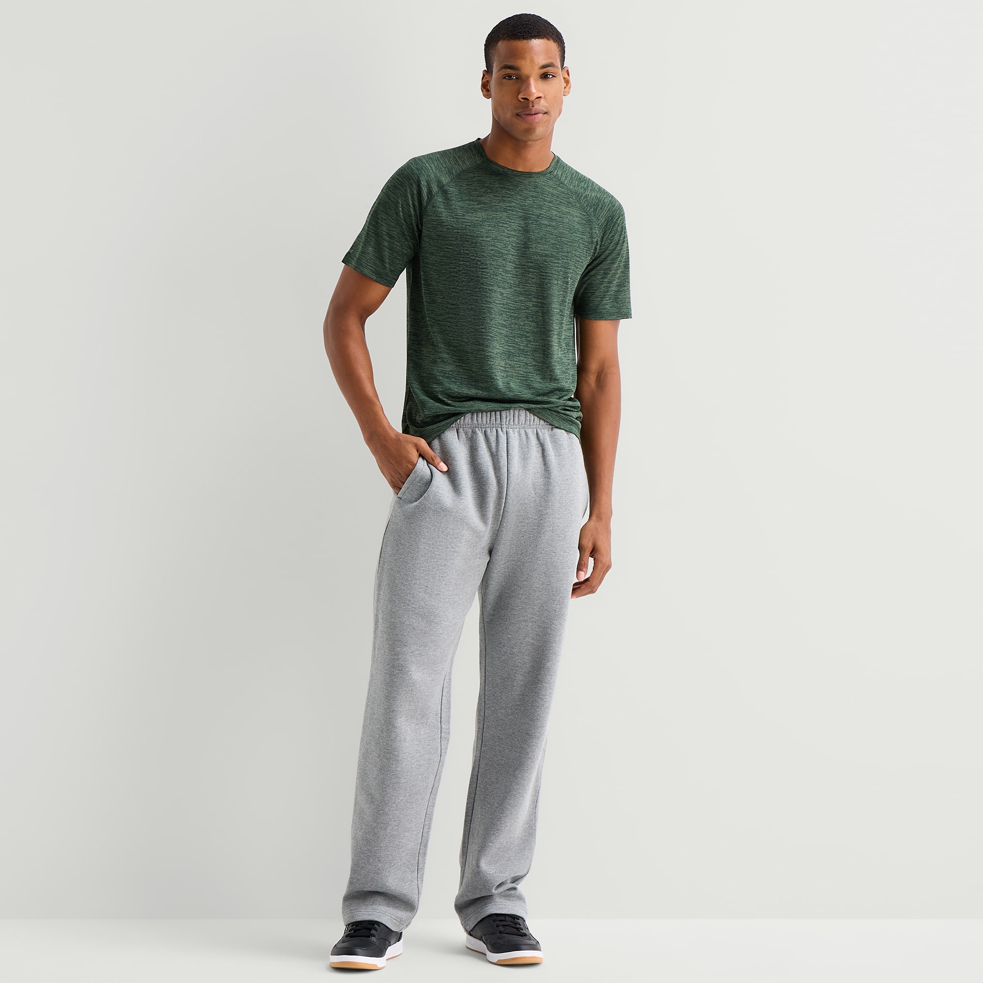 Xersion Mens Straight Mid Rise Regular Fit Fleece Sweatpant