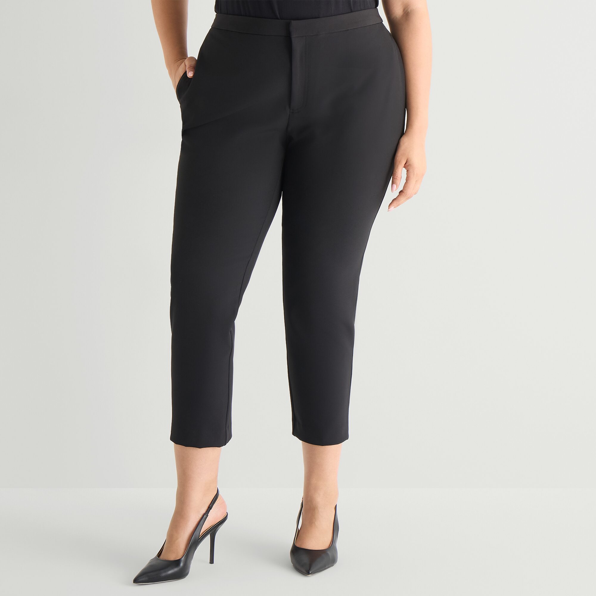 Worthington Womens Plus Slim Trouser