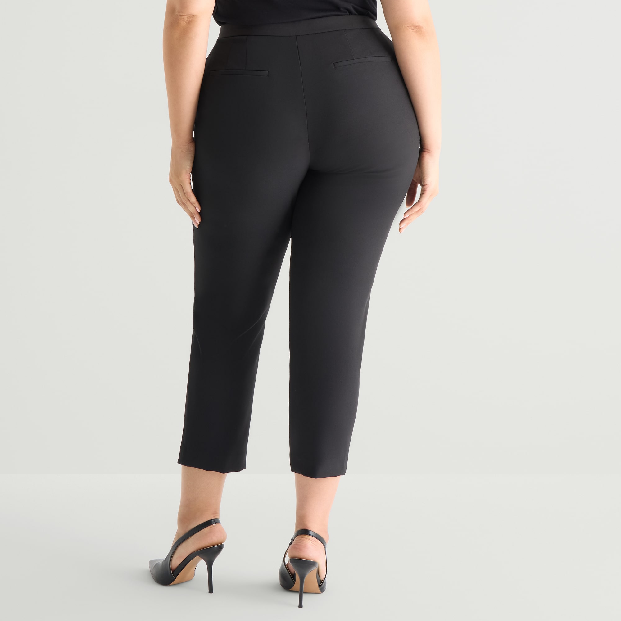 Worthington Womens Plus Slim Trouser