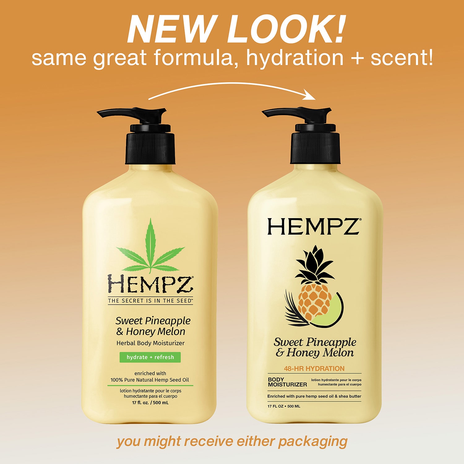 Hempz Sweet Pineapple & Honey Melon Herbal Body Moisturizer