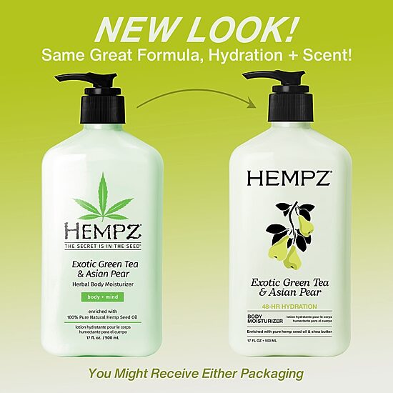 Hempz Exotic Green Tea & Asian Pear Herbal Body Moisturizer