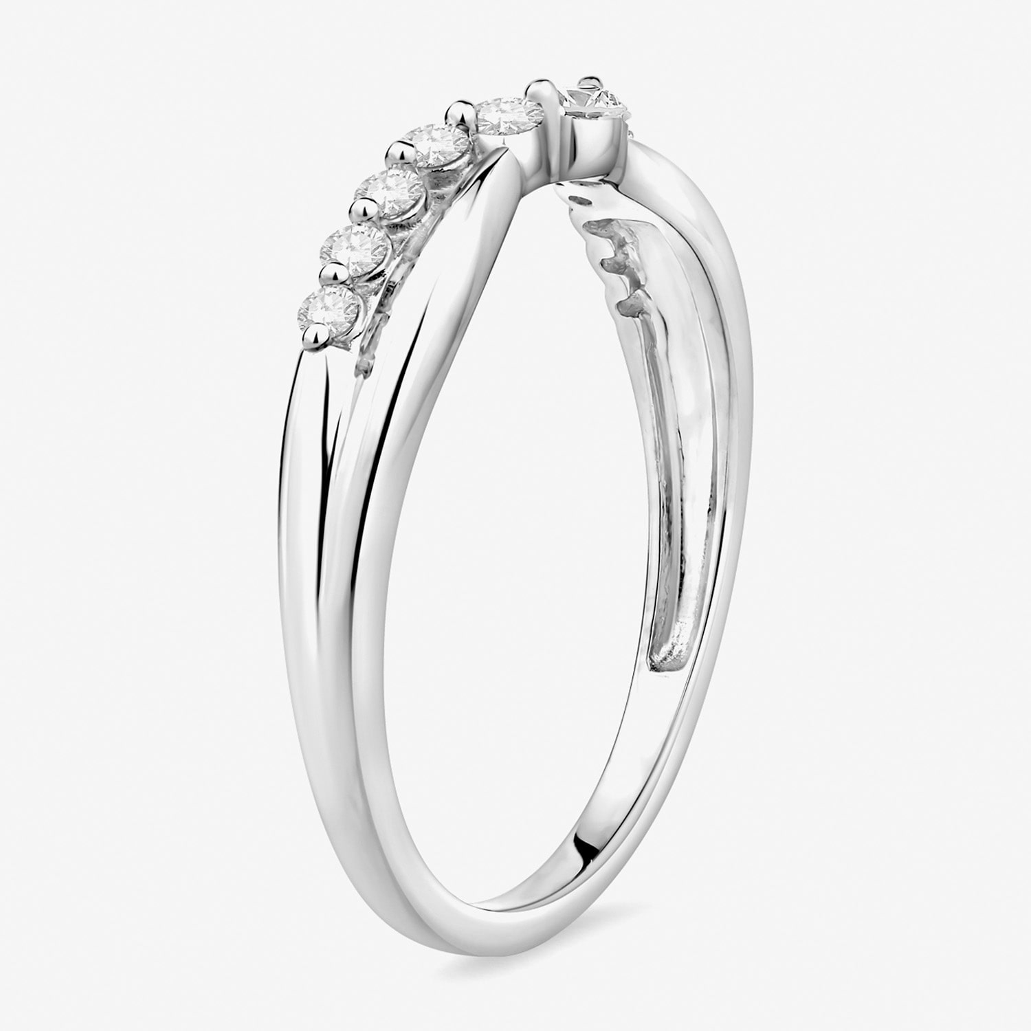 (F / Vs2) Womens 3.5MM 1/4 CT. T.W. Lab Grown White Diamond 10K Gold Wedding Band