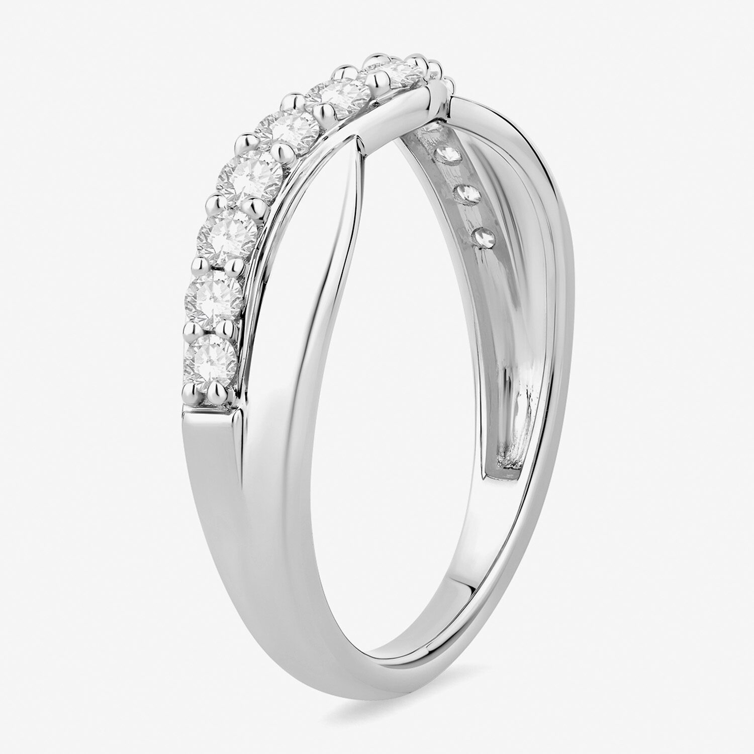 (F / Vs2) Womens 4.5MM 1/2 CT. T.W. Lab Grown White Diamond 10K Gold Wedding Band
