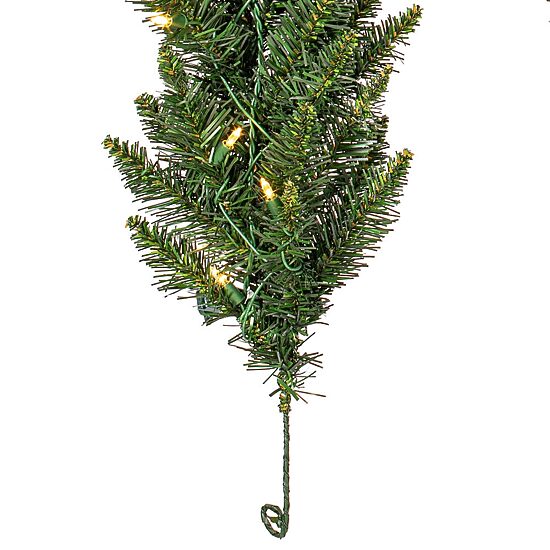 Vickerman 9' Camdon Fir Christmas Garland with 50Warm White LED Lights