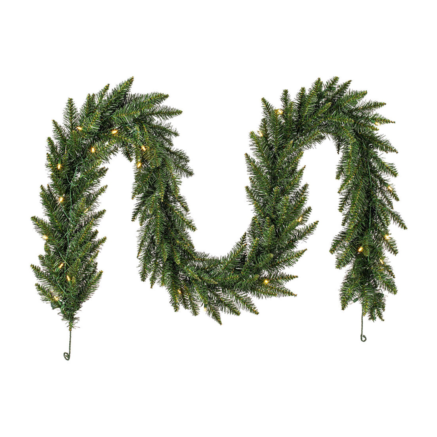 Vickerman 9' Camdon Fir Christmas Garland with 50Warm White LED Lights