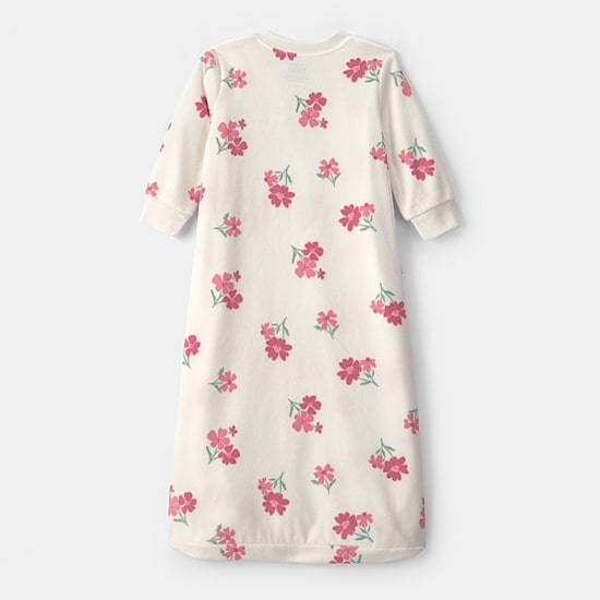 Carter's Microfleece Floral Baby Girls Long Sleeve Sleep Sack