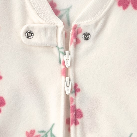 Carter's Microfleece Floral Baby Girls Long Sleeve Sleep Sack