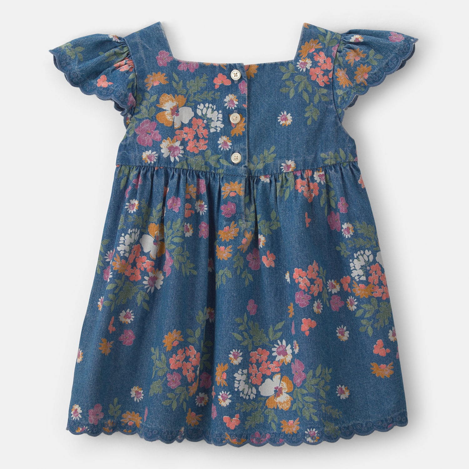 Oshkosh Baby Girls 2-pc. Flutter Short Sleeve A-Line Dress