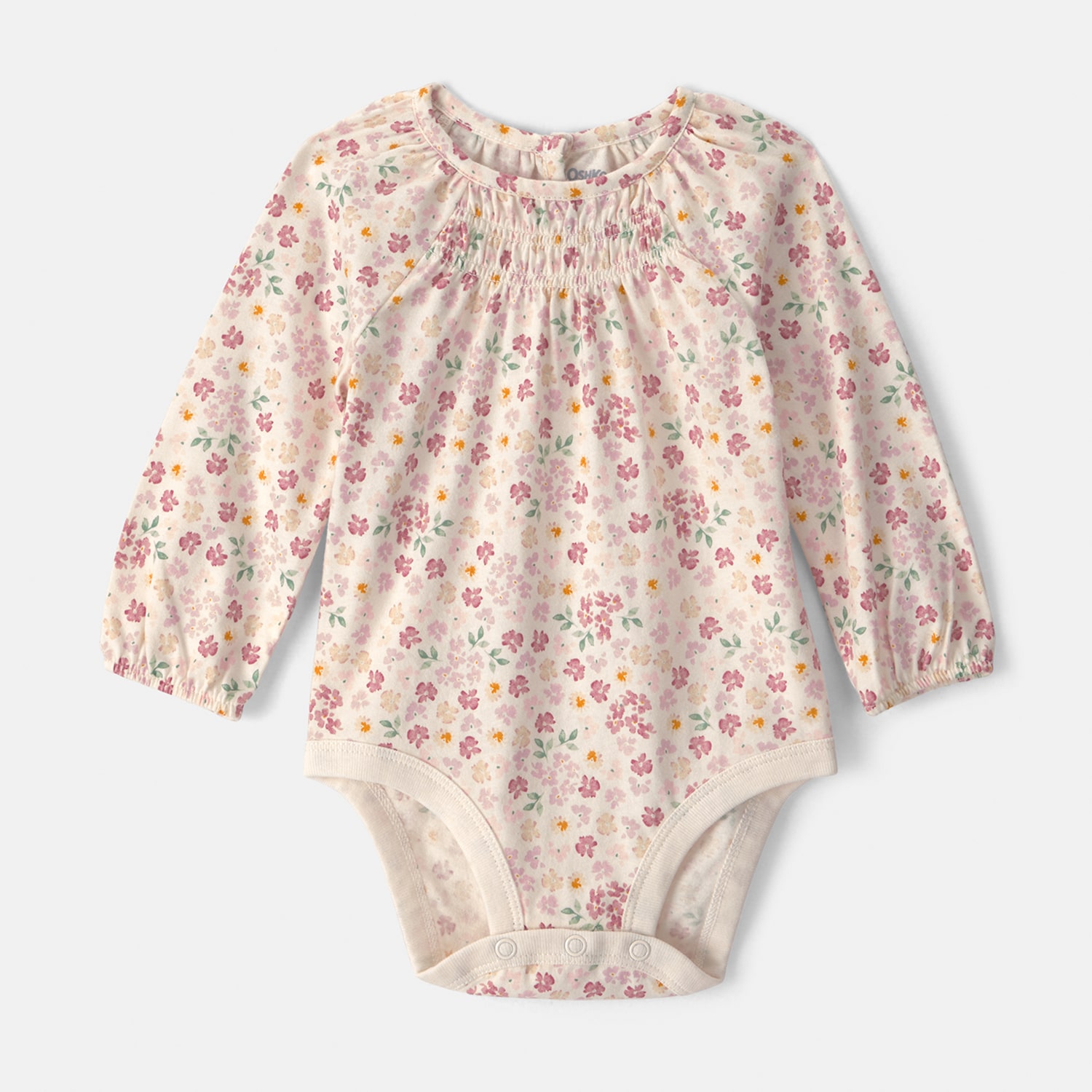 Oshkosh Baby Girls Crew Neck Long Sleeve Bodysuit