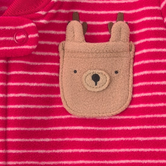 Carter's Microfleece Reindeer Baby Girls Long Sleeve Sleep Sack