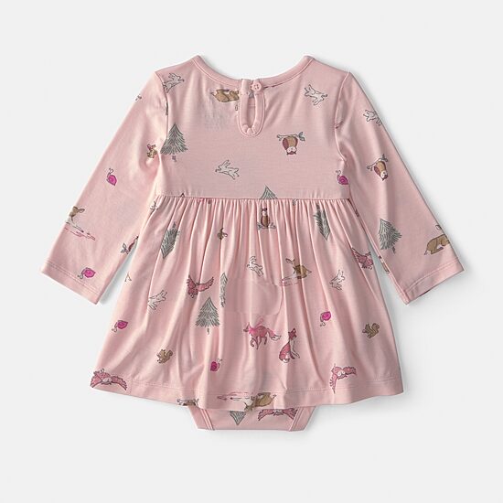 Carter's Baby Girls Fitted Long Sleeve Knit A-Line Dress