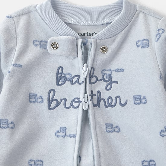 Carter's Microfleece Brother Baby Boys Sleep and Play