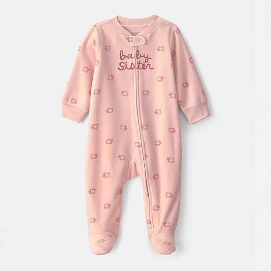 Carter's Microfleece Sister Baby Girls Sleep and Play