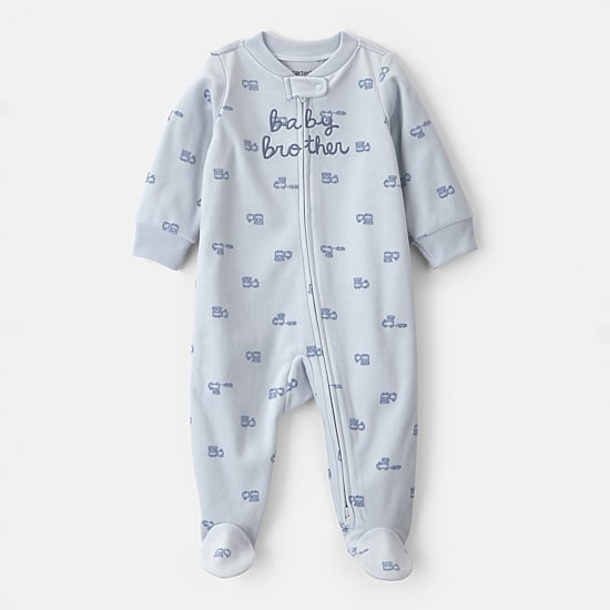 Carter's Microfleece Brother Baby Boys Sleep and Play