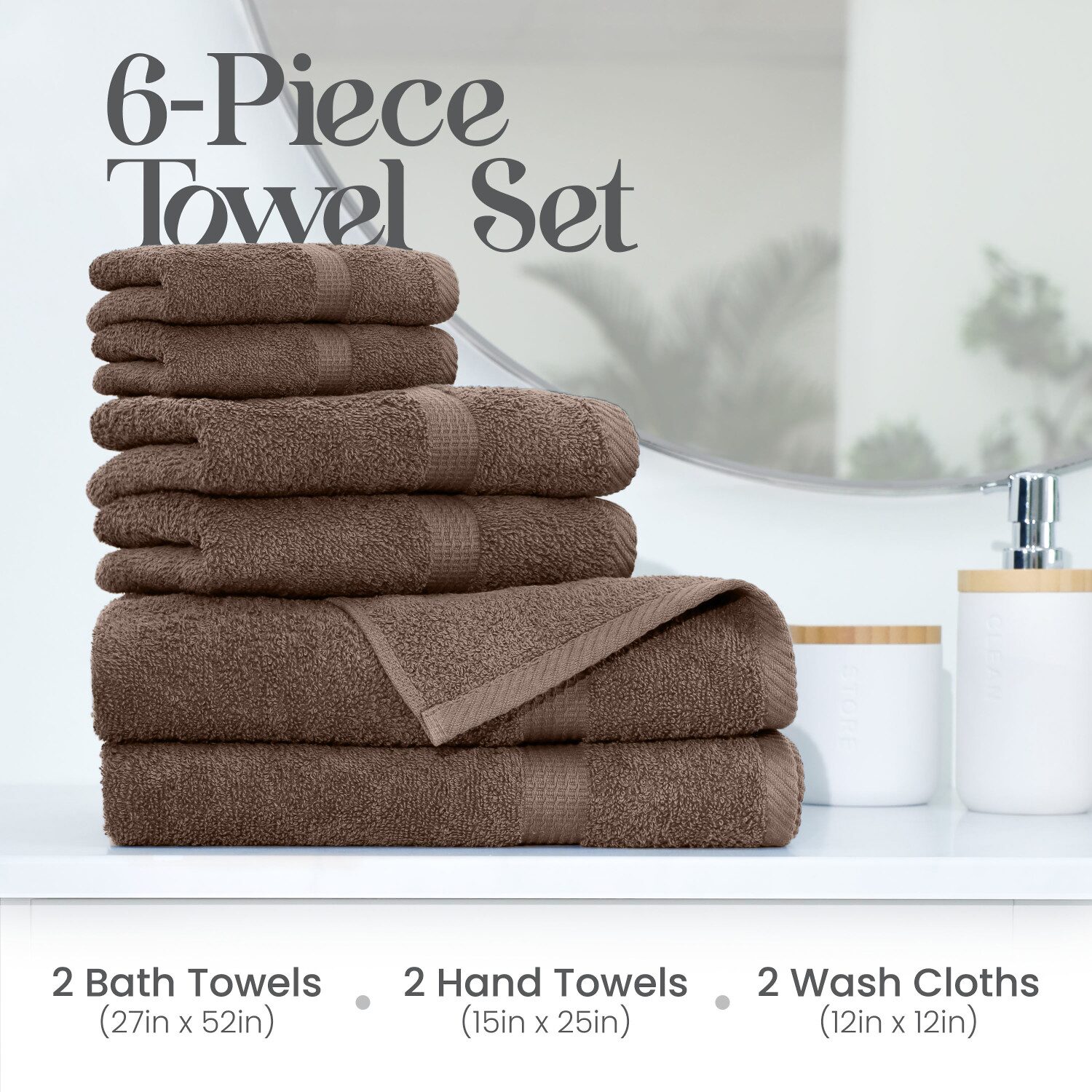 Utica Essentials 6-pc. Quick Dry Bath Towel Set
